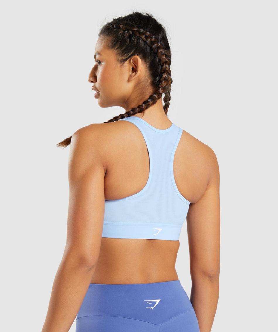 Sujetadores Deportivos Gymshark Ligeros High Support Mujer Azules | CO 2135XYU